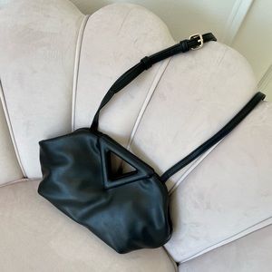 Vegan Leather Black Dumpling Bag!